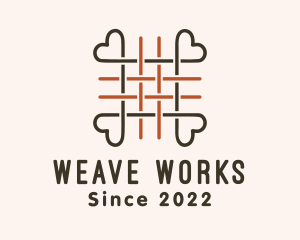 Woven Heart Thread logo design