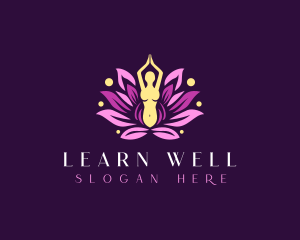 Yoga Lotus Wellness logo design