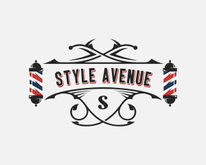 Haircut Barber Styling logo design