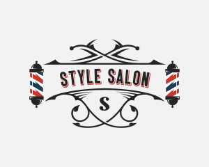 Haircut Barber Styling logo design