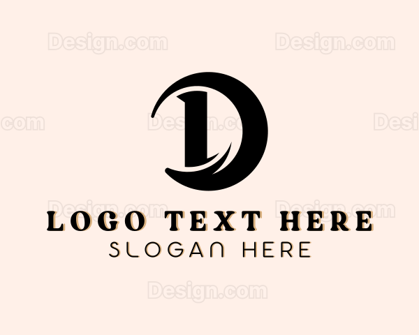 Swoosh Fashion Boutique Letter D Logo