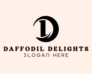 Swoosh Fashion Boutique Letter D logo design