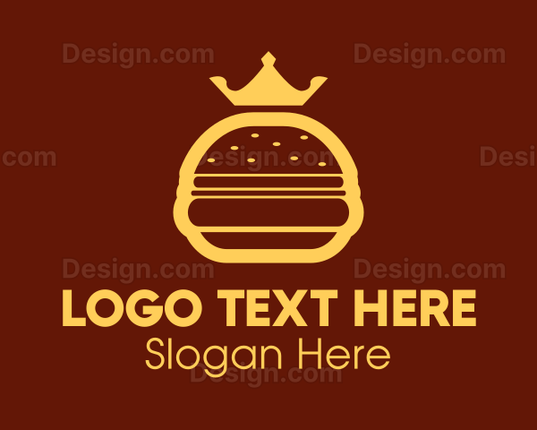 Yellow Royal Burger Logo