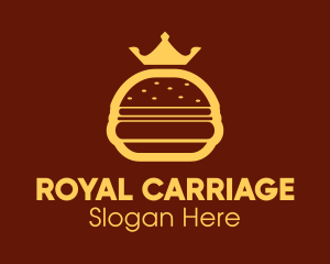 Yellow Royal Burger logo design