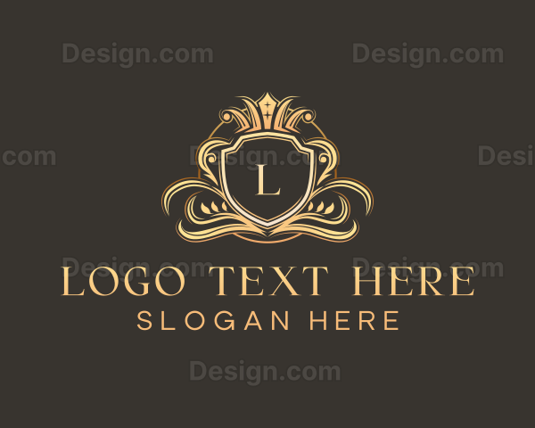 Luxury Shield Crown Logo