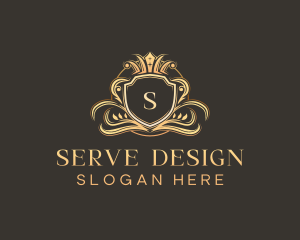 Luxury Shield Crown Logo