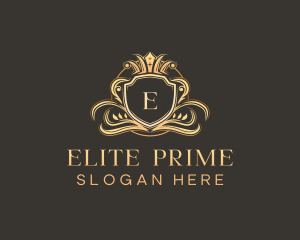 Luxury Shield Crown logo design