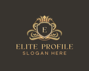 Luxury Shield Crown logo design