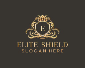 Luxury Shield Crown logo design