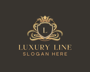 Luxury Shield Crown logo design