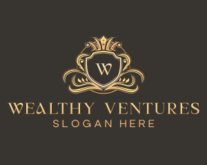 Luxury Shield Crown logo design