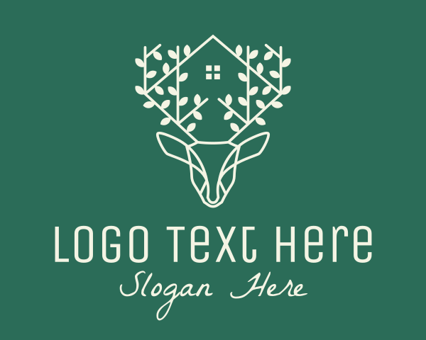 Deer Head logo example 2