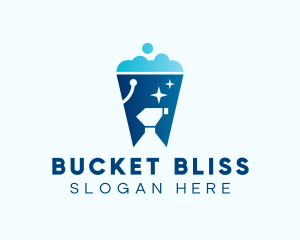 Cleaning Bucket Sprayer logo design