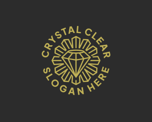 Crystal Diamond Jeweler logo design