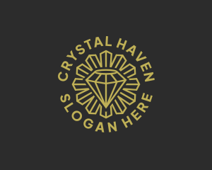 Crystal Diamond Jeweler logo design