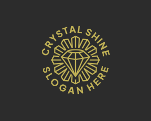 Crystal Diamond Jeweler logo design