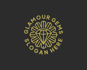 Crystal Diamond Jeweler logo design