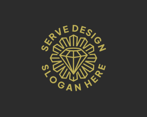 Crystal Diamond Jeweler logo design