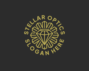 Crystal Diamond Jeweler logo design