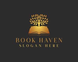 Education Tree Book logo design