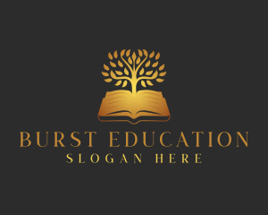 Education Tree Book logo design