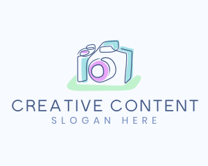 Doodle Photo Camera logo design