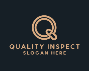 Loop Clothing Tailoring Letter Q logo design