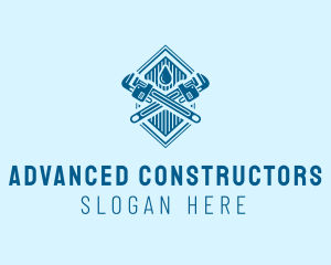 Plumbing Pipe Wrench  logo design