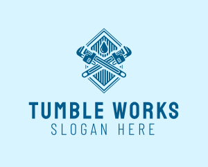 Plumbing Pipe Wrench  logo design