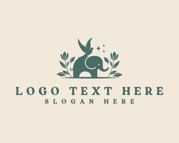 Garden Elephant Bird logo