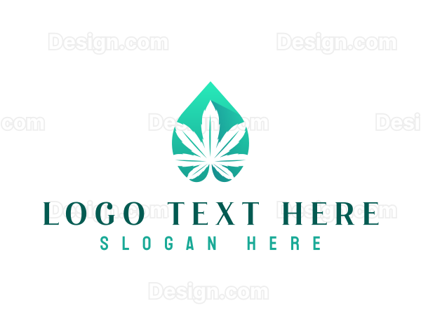 Cannabis Marijuana Oil Logo