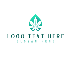 Cannabis Marijuana Oil Logo