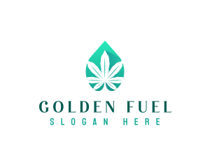 Cannabis Marijuana Oil logo design