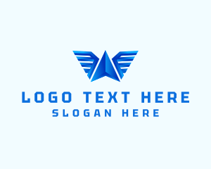 Car - Aeronautic Letter A Wings logo design