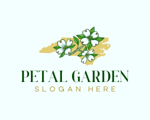 North Carolina Flower Garden logo design