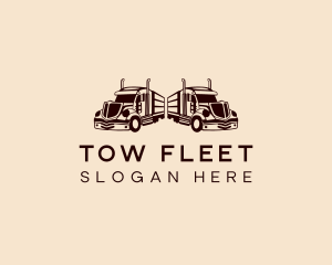 Freight Fleet Trucking logo design