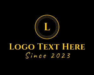 Letter - Luxury Gold Coin logo design