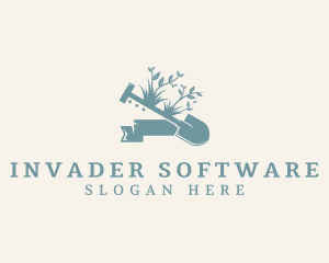 Gardening Plant Shovel Logo