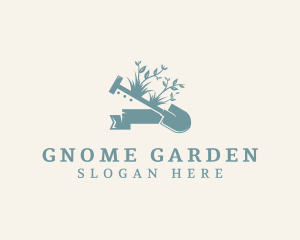 Gardening Plant Shovel logo design