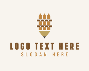 Brown Fence Pencil logo