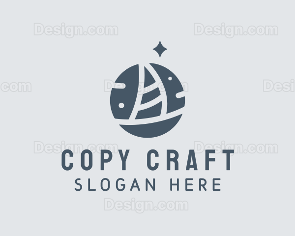 Ocean Marine Sailboat Logo