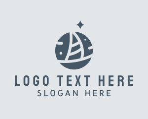 Ocean Marine Sailboat logo design