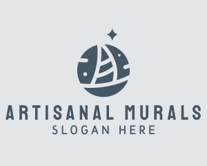 Ocean Marine Sailboat logo design