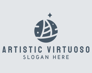 Ocean Marine Sailboat logo design