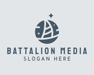 Ocean Marine Sailboat logo design