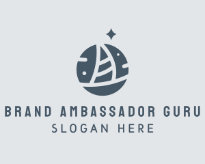 Ocean Marine Sailboat logo design