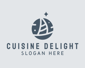 Ocean Marine Sailboat logo design