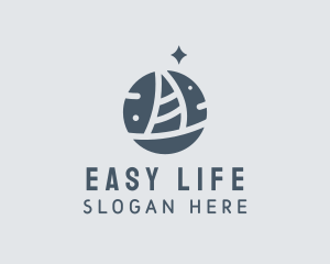 Ocean Marine Sailboat logo design