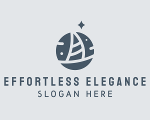 Ocean Marine Sailboat logo design