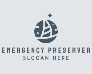 Ocean Marine Sailboat logo design